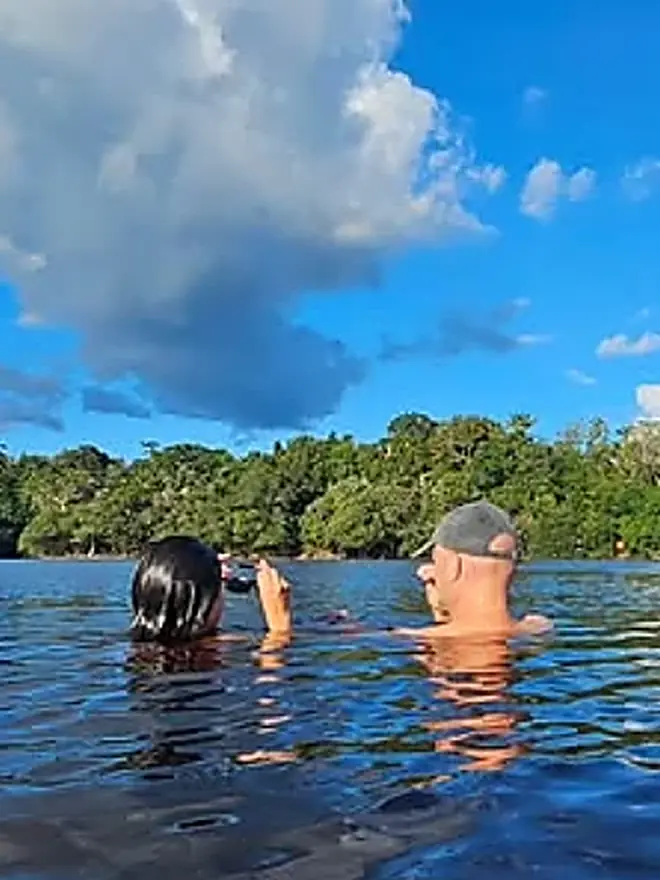 Baden im Rio Negro