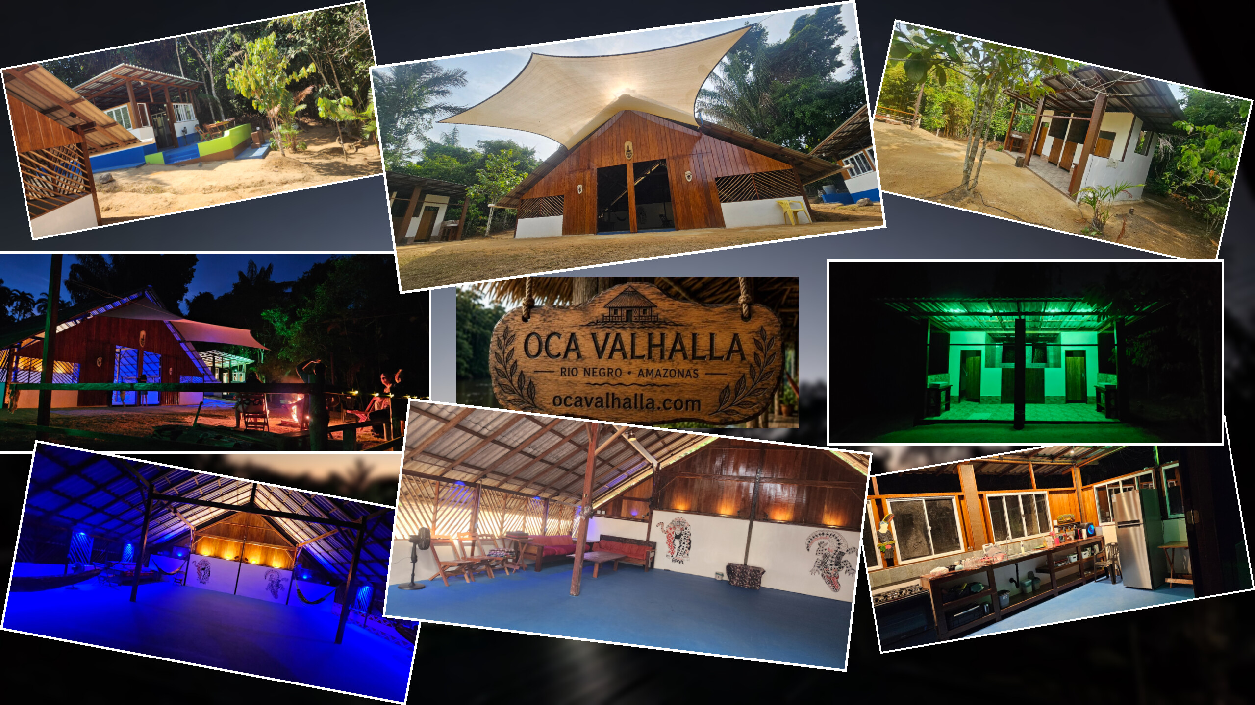 Oca Valhalla von außen im Regenwald